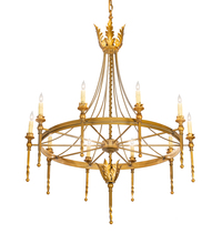 Meyda White 211956 - 36" Wide Amaury 10 Light Chandelier