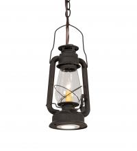 Meyda White 212895 - 7" Wide Miners Lantern Mini Pendant