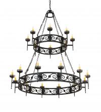 Meyda White 219839 - 66" Wide Majella 20 Light Two Tier Chandelier