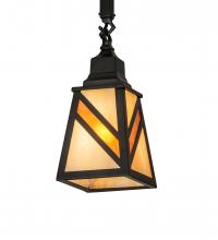 Meyda White 230493 - 5" Square Santa Fe Mini Pendant