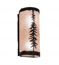 Meyda White 236746 - 5" Wide Tall Pines Wall Sconce