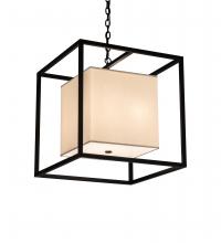 Meyda White 237278 - 22" Square Kitzi Box Pendant