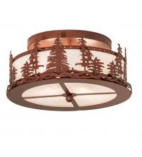 Meyda White 238688 - 16" Wide Tall Pines Flushmount