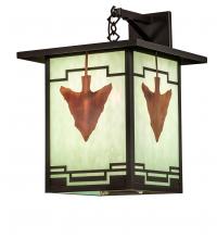 Meyda White 239207 - 14" Square Hyde Park Arrowhead Wall Sconce