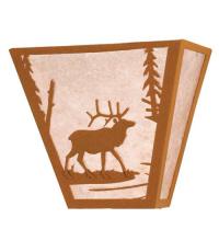 Meyda White 23922 - 13"W Elk Creek Wall Sconce