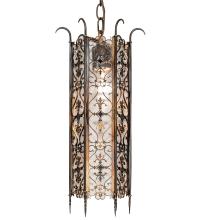 Meyda White 242556 - 8" Wide Saskia Mini Pendant