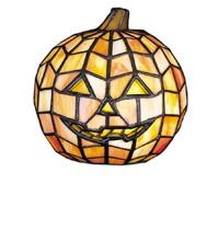 Meyda White 24733 - 7"H Jack O'Lantern Accent Lamp