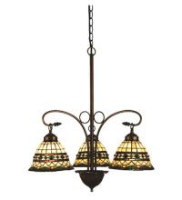 Meyda White 27421 - 24"W Tiffany Roman 3 LT Chandelier.613