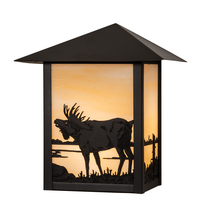 Meyda White 29593 - 9" Wide Seneca Moose Wall Sconce