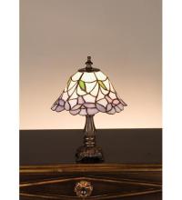 Meyda White 31194 - 12" High Daffodil Bell Mini Lamp