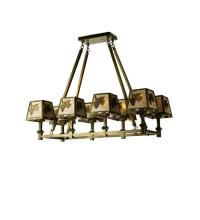 Meyda White 50837 - 38"L Balsam Pine 8 LT Oblong Chandelier