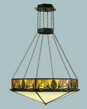 Meyda White 51006 - 51"W Mountain Pine Inverted Pendant