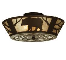 Meyda White 51328 - 16" Wide Bear on the Loose Flushmount