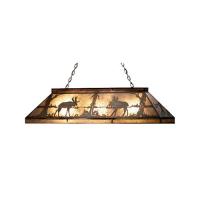 Meyda White 65098 - 48"L Moose at Lake Oblong Pendant