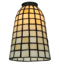 Meyda White 67039 - 5"W Geometric Beige Shade