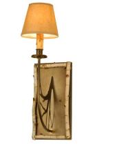 Meyda White 81093 - 6"W Birchwood Wall Sconce