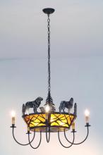 Meyda White 98408 - 32" Wide Big Dogs 5 Light Chandelier